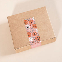 Load image into Gallery viewer, 30-90pcs 9*3CM Happy Halloween Stickers Pumpkin Witch Skull Sealing Labels Scrapbooking for Holiday Gift Package Decor Sticker
