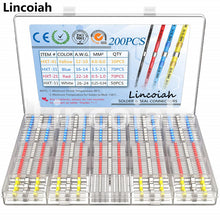 Load image into Gallery viewer, 300/200/100Pcs Gemengde Krimpkous Connect Terminals Waterdichte Soldeer Mouw Buis Elektrische Draad Geïsoleerde Butt Connectors kit
