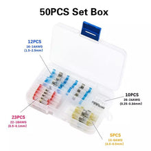 Load image into Gallery viewer, 300/200/100Pcs Gemengde Krimpkous Connect Terminals Waterdichte Soldeer Mouw Buis Elektrische Draad Geïsoleerde Butt Connectors kit
