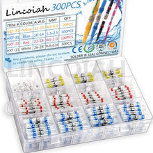 Load image into Gallery viewer, 300/200/100Pcs Gemengde Krimpkous Connect Terminals Waterdichte Soldeer Mouw Buis Elektrische Draad Geïsoleerde Butt Connectors kit
