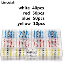 Load image into Gallery viewer, 300/200/100Pcs Gemengde Krimpkous Connect Terminals Waterdichte Soldeer Mouw Buis Elektrische Draad Geïsoleerde Butt Connectors kit
