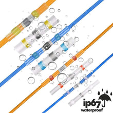 Load image into Gallery viewer, 300/200/100Pcs Gemengde Krimpkous Connect Terminals Waterdichte Soldeer Mouw Buis Elektrische Draad Geïsoleerde Butt Connectors kit
