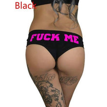 Load image into Gallery viewer, Women Summer Cotton Solid Letter Print Sexy Underwear Plus SizePanties

