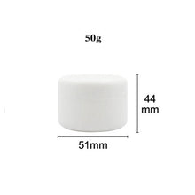 Load image into Gallery viewer, 30Pcs 10g/20g/30g/50g/100g Empty Makeup Jar Pot Refillable Sample Bottles Travel Face Cream Lotion Cosmetic Container White
