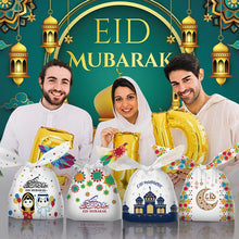 Load image into Gallery viewer, 30PCS Eid Mubarak Rabbit Ear Bags Candy Gift Bags Muslim Islamic Festival Party Baking Package Ramadan Kareem Favors Supplies
