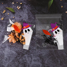 Load image into Gallery viewer, 30Pcs Halloween Transparante Monster Snoep Zak Pompoen Ghost Biscuit Sneeuw Zak Kids Happy Halloween Party Truc Of Behandelen Gift tas
