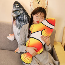 Load image into Gallery viewer, 30cm 3D Simulation Gold Fish Plush Toys Stuffed Soft Animal Carp Plush Pillow Creative Sofa Pillow Cushion Gift Kids Toy
