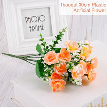 Load image into Gallery viewer, 30cm 7 Color Bouquet Artificial Flowers Peonies Home Accessories Wedding Party Scrapbook Fake Plants DIY Pompons Artificial Rose
