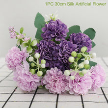 Load image into Gallery viewer, 30cm 7 Color Bouquet Artificial Flowers Peonies Home Accessories Wedding Party Scrapbook Fake Plants DIY Pompons Artificial Rose
