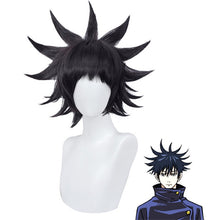 Load image into Gallery viewer, 30cm Anime Jujutsu Kaisen Gojo Satoru Release State Wig Cosplay Wigs Playing Powder Short Silver White Hair Halloween 1:1 Wigs
