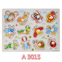 Load image into Gallery viewer, Kid Early educational toys baby hand grasp wooden puzzle toy alphabet and digit learning education child wood jigsaw toy 30cm
