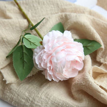 Load image into Gallery viewer, 30cm Rose Pink Silk Peony Artificial Flowers Bouquet Fake Flowers for Home Wedding Decoration indoor
