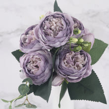 Load image into Gallery viewer, 30cm Rose Pink Silk Peony Artificial Flowers for Home Wedding Decoration indoor
