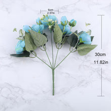Load image into Gallery viewer, 30cm Rose Pink Silk Peony Artificial Flowers for Home Wedding Decoration indoor
