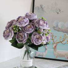 Load image into Gallery viewer, 30cm Rose Pink Silk Peony Artificial Flowers for Home Wedding Decoration
