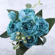 Load image into Gallery viewer, 30cm Rose Pink Silk Peony Artificial Flowers for Home Wedding Decoration indoor
