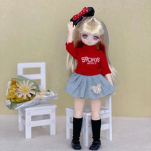 Load image into Gallery viewer, 30cm Two-dimensional Comic Face Doll 1/6 Bjd Doll or Dress Up Clothes Children's Girl Birthday Gift Toys
