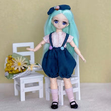 Load image into Gallery viewer, 30cm Two-dimensional Comic Face Doll 1/6 Bjd Doll or Dress Up Clothes Children's Girl Birthday Gift Toys
