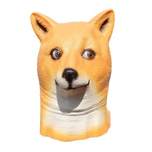Load image into Gallery viewer, Novelty Halloween Costume Under Dog Party Latex Dog Head Mask
