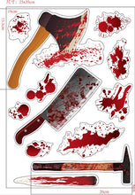 Load image into Gallery viewer, 30pcs/pack Halloween Tattoo Stickers Simulation Horror Bleeding Suture Scars Stickers DIY Halloween Decoration Party Supplies-S
