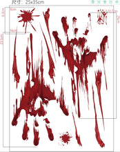 Load image into Gallery viewer, 30pcs/pack Halloween Tattoo Stickers Simulation Horror Bleeding Suture Scars Stickers DIY Halloween Decoration Party Supplies-S
