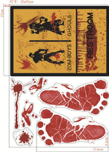 Load image into Gallery viewer, 30pcs/pack Halloween Tattoo Stickers Simulation Horror Bleeding Suture Scars Stickers DIY Halloween Decoration Party Supplies-S

