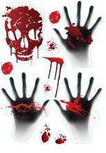 Load image into Gallery viewer, 30pcs/pack Halloween Tattoo Stickers Simulation Horror Bleeding Suture Scars Stickers DIY Halloween Decoration Party Supplies-S
