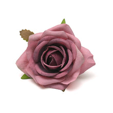 Load image into Gallery viewer, 30pcs White Rose Artificial Silk Flower Heads Decorative Scrapbooking  For Home Wedding Birthday Decoration Fake Rose Flowers

