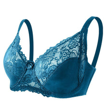Load image into Gallery viewer, Full Cup Thin Underwear Bra Plus Size Wireless Adjustable Lace Women's Bra Breast Cover D E Cup Large Size Lace Bras
