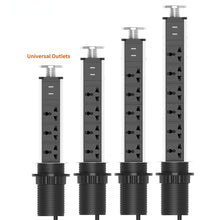 Load image into Gallery viewer, Table POP Sockets Pull Up 3/4/5/6 Way Electrical Plug Universal Power Outlets USB Charging Port Kitchen Home 1.8m Extension Cord
