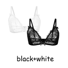 Load image into Gallery viewer, Varsbaby Women's See Through Mesh Wirefree Bra 2PCS
