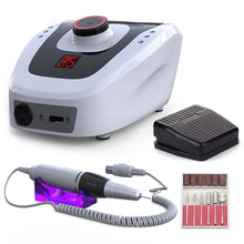 Load image into Gallery viewer, 32W 35000RPM Nail Drill Machine Set With Sanding Band Professional Milling Manicure Machine Set Kit With Nail drill Bit Set Kit
