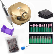 Load image into Gallery viewer, 32W 35000RPM Nail Drill Machine Set With Sanding Band Professional Milling Manicure Machine Set Kit With Nail drill Bit Set Kit
