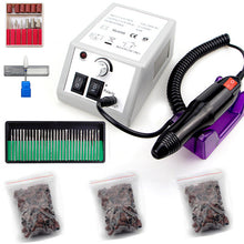 Load image into Gallery viewer, 32W 35000RPM Nail Drill Machine Set With Sanding Band Professional Milling Manicure Machine Set Kit With Nail drill Bit Set Kit

