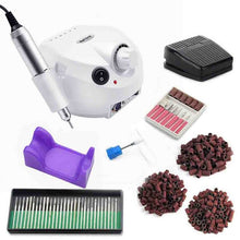 Load image into Gallery viewer, 32W 35000RPM Nail Drill Machine Set With Sanding Band Professional Milling Manicure Machine Set Kit With Nail drill Bit Set Kit
