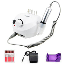 Load image into Gallery viewer, 32W 35000RPM Nail Drill Machine Set With Sanding Band Professional Milling Manicure Machine Set Kit With Nail drill Bit Set Kit
