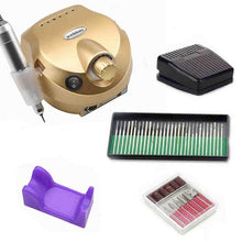 Load image into Gallery viewer, 32W 35000RPM Nail Drill Machine Set With Sanding Band Professional Milling Manicure Machine Set Kit With Nail drill Bit Set Kit
