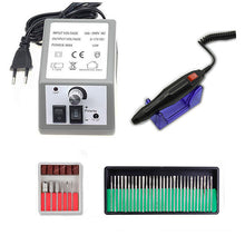 Load image into Gallery viewer, 32W 35000RPM Nail Drill Machine Set With Sanding Band Professional Milling Manicure Machine Set Kit With Nail drill Bit Set Kit
