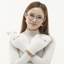 Load image into Gallery viewer, Touch Screen plus Velvet Thickened Korean Style All-Inclusive Finger Half Missing Finger Dual-Use Student Outdoor Wind and Cold Protection Gloves
