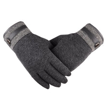 Load image into Gallery viewer, Non-Inverted Velvet Touch Screen Gloves Men's Winter Thicken Thermal Cycling and Driving Korean Casual Cotton Gloves

