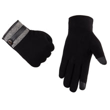 Load image into Gallery viewer, Non-Inverted Velvet Touch Screen Gloves Men's Winter Thicken Thermal Cycling and Driving Korean Casual Cotton Gloves
