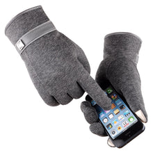 Load image into Gallery viewer, New Cashmere Non-Inverted Velvet Touch Screen Hand Cycling and Driving Korean Casual Cotton Gloves
