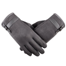 Load image into Gallery viewer, New Cashmere Non-Inverted Velvet Touch Screen Gloves Men's Driving Korean Casual Cotton Gloves
