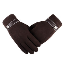 Load image into Gallery viewer, New Cashmere Non-Inverted Velvet Touch Screen Hand Cycling and Driving Korean Casual Cotton Gloves
