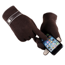Load image into Gallery viewer, New Cashmere Non-Inverted Velvet Touch Screen Hand Cycling and Driving Korean Casual Cotton Gloves
