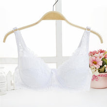 Load image into Gallery viewer, Women Lace Bra Deep V Push Up Brassiere Shaping Padded Bras Underwear Embroidery Lingerie Plus Size Bra
