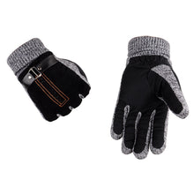 Load image into Gallery viewer, Men's Pigskin Gloves Winter Skiing Outdoor Cycling Warm Thickened Non-Slip Gloves
