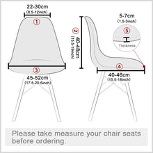 Load image into Gallery viewer, 1/2/4/6 Pieces Seat Cover For Shell Chair Washable Removable Armless Shell Chair Cover Banquet Home Hotel Slipcover Seat Cover
