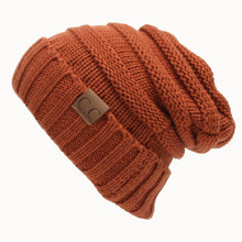 Load image into Gallery viewer, Autumn and Winter Labeling Woolen Knitted Hat Sleeve Cap Outdoor Keep Warm Hat
