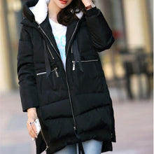 Load image into Gallery viewer, Coat Winter Fashion Women Personality Hooded Solid Warm Coat With Pocket Parka
